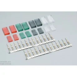 LOT DE 8 CONNECTEURS COULEUR FEMELLE FUTABA A MONTER