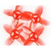 Lot hélices Tinyhawk 40mm rouge transparent (2xCW + 2xCCW)