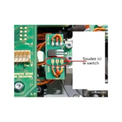 Manche (1 pc) avec interrupteur 3 positions DS/DC Jeti