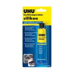 Mastic de silicone pour haute température, 80 ml, noir, 46735, par UHU