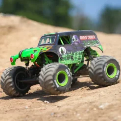 Mini LMT Grave Digger 2S 4x4 RTR Monster Truck brushed (batterie et chargeur inclus), vert,1/18