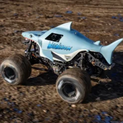 1/18 Mini LMT Megalodon 2S 4X4 RTR Brushed Monster Truck (Batterie & Chargeur inclus), Bleue