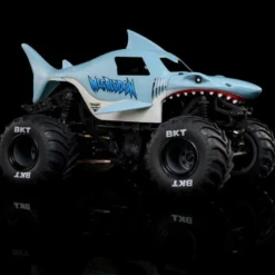 1/18 Mini LMT Megalodon 2S 4X4 RTR Brushed Monster Truck (Batterie & Chargeur inclus), Bleue