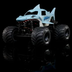 1/18 Mini LMT Megalodon 2S 4X4 RTR Brushed Monster Truck (Batterie & Chargeur inclus), Bleue