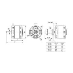 Moteur AXI 5345/18HD V2 GOLD LINE (995g, 171kv, 3510W)