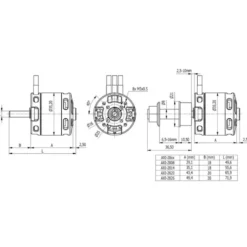 Moteur AXI 2808/20 V2 GOLD LINE Axe Long (85g, 1490kv, 256W)