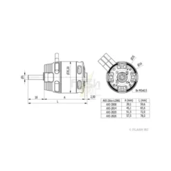 Moteur AXI 2820/14 V2 GOLD LINE Axe Long (158g, 860kv, 520W)