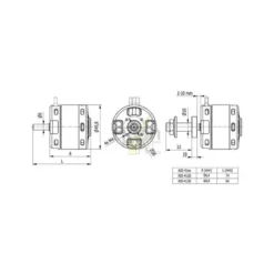Moteur AXI 4120/18 V2 GOLD LINE (315g, 515kv, 1500W)