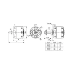 Moteur AXI 5320/28 V2 GOLD LINE (515g, 249kv, 1600W)