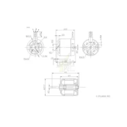 Moteur Brushless DM2215 (56g, 750kv, 130W) Pro-Tronik