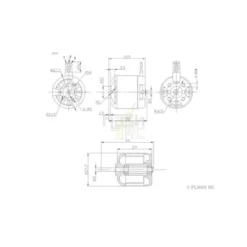 Moteur Brushless DM2215 (56g, 950kv, 140W) Pro-Tronik