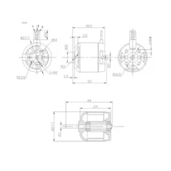 Moteur Brushless DM2220 (71g, 1100kv, 200W) Pro-Tronik