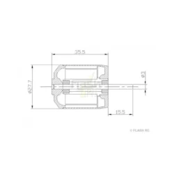 Moteur Brushless DM2220 (71g, 1500kv, 200W) Pro-Tronik