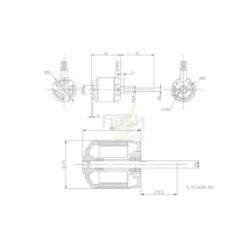 Moteur Brushless DM2620 (119g, 1000kv, 330W) Pro-Tronik
