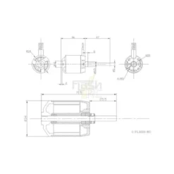 Moteur Brushless DM2625 (153g, 900kv, 450W) Pro-Tronik