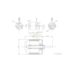 Moteur Brushless DM2825 (178g, 950kv, 500W) Pro-Tronik
