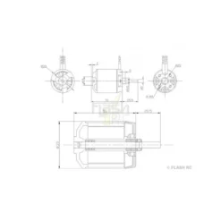 Moteur Brushless DM2831 (208g, 780kv, 700W) Pro-Tronik