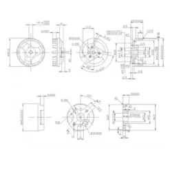 Moteur Brushless DM3625 (257g, 650kv, 850W) Pro-Tronik