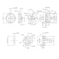 Moteur Brushless DM3625 (257g, 800kv, 850W) Pro-Tronik