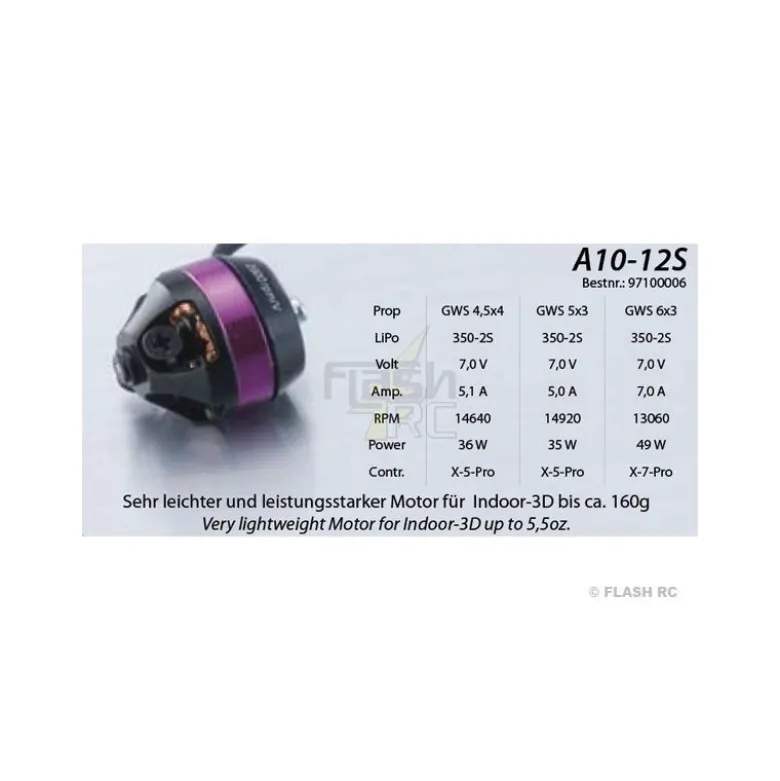 Moteur Brushless Hacker A10-12S