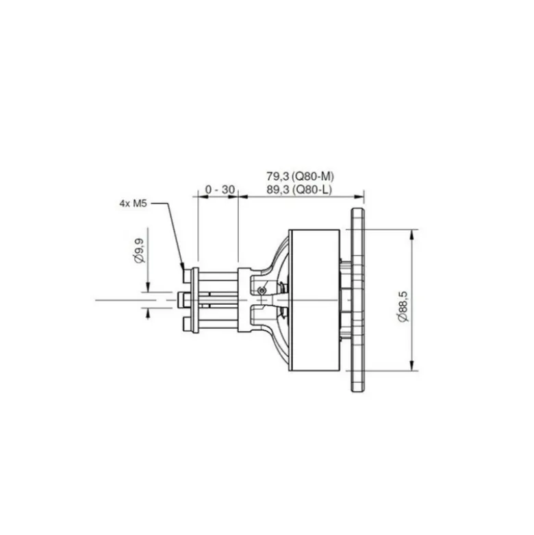Moteur Brushless Hacker Q80-8M V2