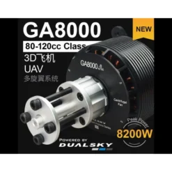 Moteur Dualsky GA8000.8 80-120CC (1140g, 160kv, 8200W)