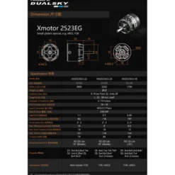 Moteur Dualsky XM2523EG-38 (28,5g, 1700KV)