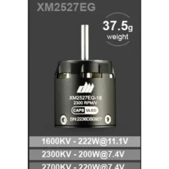 Moteur Dualsky XM2527EG-23 (37,5g, 1600KV)