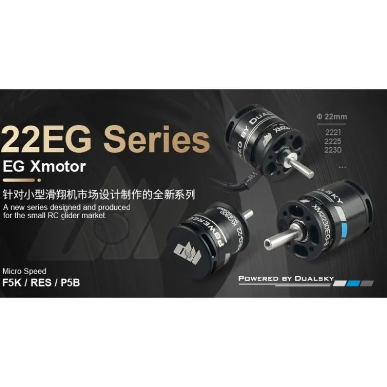 Moteur Dualsky XM2221EG-22 (23g, 2900kV, 126W)
