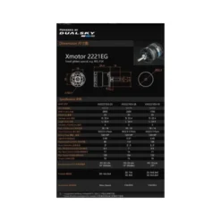 Moteur Dualsky XM2221EG-28 (23g, 2300kV, 104W)