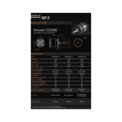 Moteur Dualsky XM2225EG-14 (32g, 2700kV, 200W)
