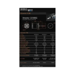 Moteur Dualsky XM2230EG-16 (42g, 1550kV, 278W)