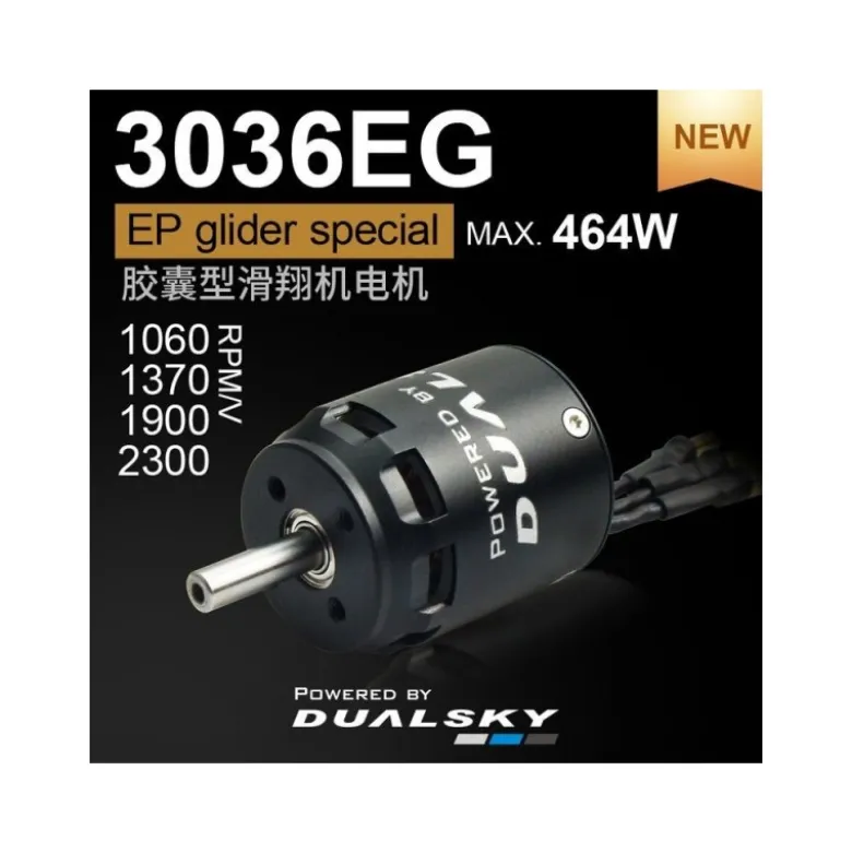 Moteur Dualsky XM3036EG-14 (89g, 1060kV, 464W)