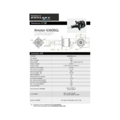 Moteur Dualsky XM6360EGL-19 (725g, 220kV, 4000W)