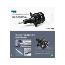 Moteur Dualsky XM6360EGL-19 (725g, 220kV, 4000W)