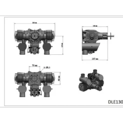 Moteur essence 2 temps DLE-130 - Dle Engines