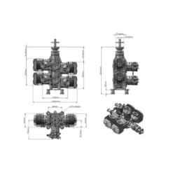 Moteur essence 2 temps DLE-120-T4 - Dle Engines