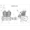 Moteur essence 4 temps GF60i2 60cc bicylindre - NGH