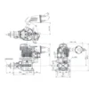 Moteur essence 4T OS GF 40 avec silencieux F-6040