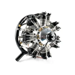 Moteur 4 temps UMS radial, 7 cylindres 90cc, essence