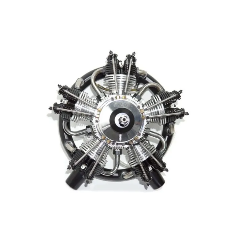 Moteur 4 temps UMS radial, 5 cylindres 100cc, essence