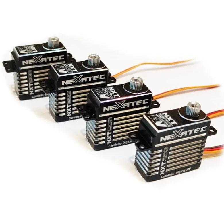 Pack de 4x Nexatec NXT 200-HV servo (23.4g, 15,1kg/cm, 0,10sec/60°)