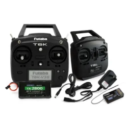 Pack Ecolage Futaba 6K Mode 1 + chargeur + batterie + radio Futaba 6L et récepteur