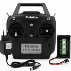 Pack Radio Futaba 6K Mode 2 - chargeur + batterie