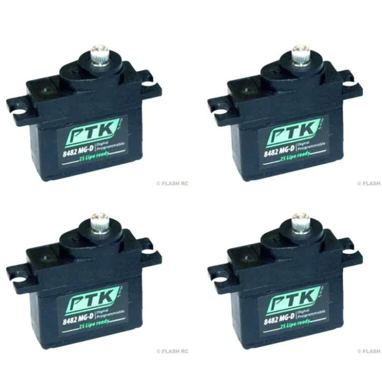 Pack 4 x Servo Pro-Tronik Numérique 8482 MG-D (dimensions du HS-81/82)