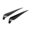 Paire pales repliables 11×8' pied 8mm/ axe 3mm (plastique noir)