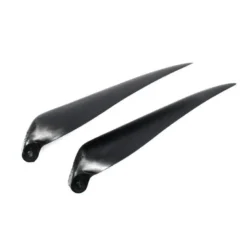 Paire pales repliables 11×8' pied 8mm/ axe 3mm (plastique noir)