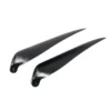 Paire pales repliables 11×8' pied 6mm/ axe 2mm (plastique noir)