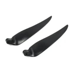 Paire pales repliables 11×8' pied 6mm/ axe 2mm (plastique noir)