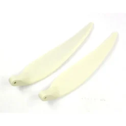 Paire pales repliables 11×9' pied 8mm/ axe 3mm (plastique blanc)
